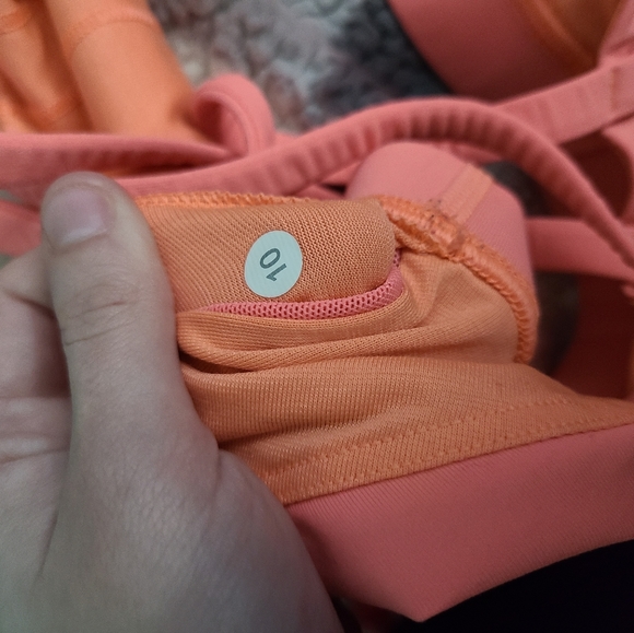 Salmon Pink Lululemon Sports Bra - Picture 4 of 4